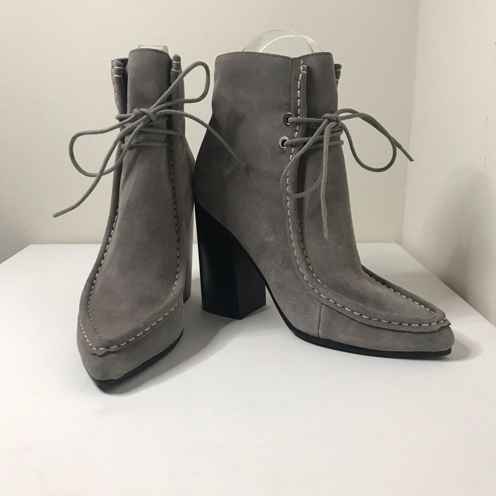 New Sol Sana Dillion Grey Lace Up Boots